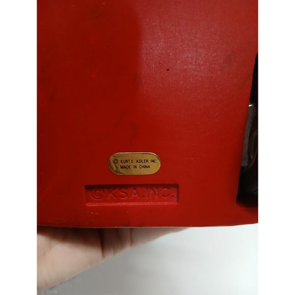 Kurt‎ S. Adler Kurt Adler 11.25-Inch Fabriché Santa Driving Golf Cart - Picture 7 of 7